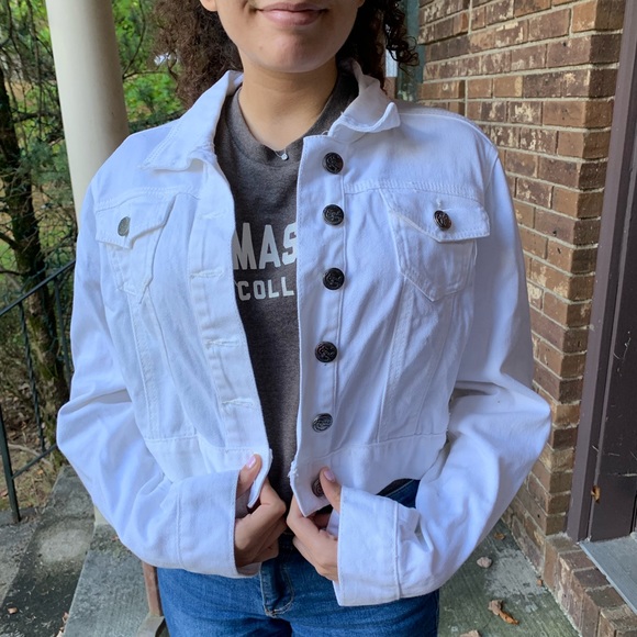 Earl Jeans Jackets & Blazers - EARL JEAN WHITE DENIM JACKET